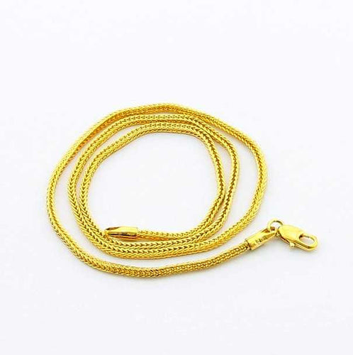 24K GP Gold Plated Necklace Mens Women Yellow Gold Golden Jewelry Necklace YHDN 76 MP