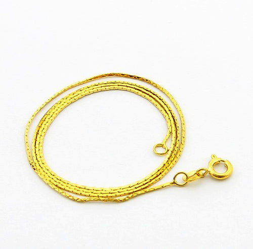 24K GP Gold Plated Necklace Mens Women Yellow Gold Golden Jewelry Necklace YHDN 92 MP