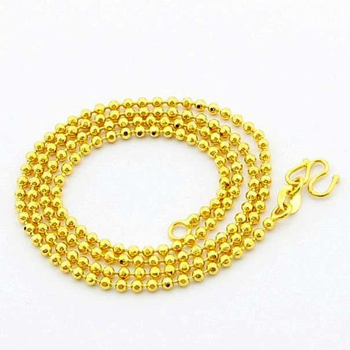 24K GP Gold Plated Necklace Mens Women Yellow Gold Golden Jewelry Necklace YHDN 91 MP