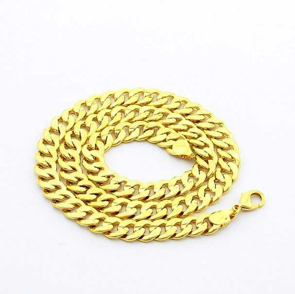 24K GP Gold Plated Necklace Mens Women Yellow Gold Golden Jewelry Necklace YHDN 68 MP