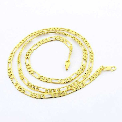 24K GP Gold Plated Necklace Mens Women Yellow Gold Golden Jewelry Necklace YHDN 78 MP