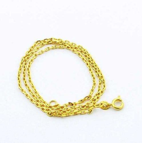 24K GP Gold Plated Necklace Mens Women Yellow Gold Golden Jewelry Necklace YHDN 88 MP