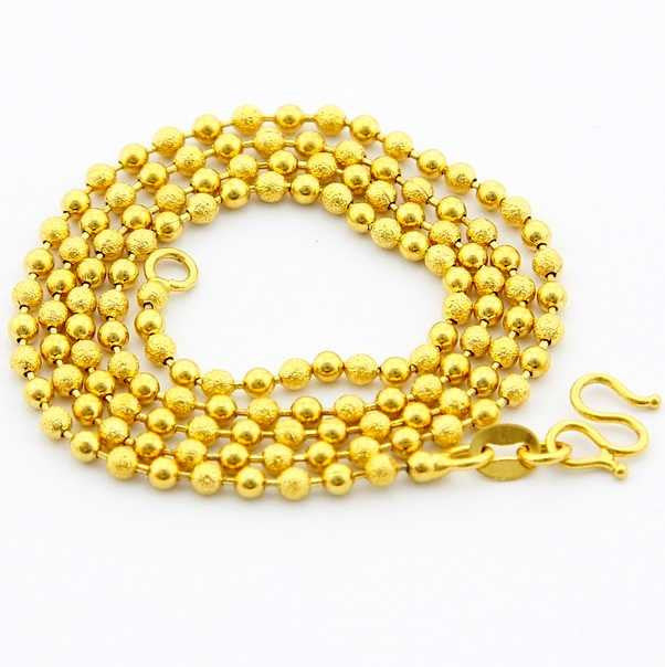 24K GP Gold Plated Necklace Mens Women Yellow Gold Golden Jewelry Necklace YHDN 89 MP