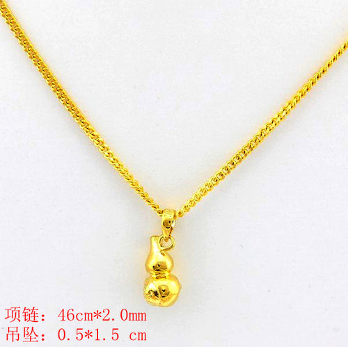 24K GP Gold Plated Necklace Mens Women Yellow Gold Golden Jewelry Necklace YHDN 46 MP