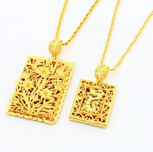 24k Gold Plated Mens Jewelry Sets Yellow Gold Golden Necklace Bracelet YHDS 7 MP