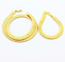 24k Gold Plated Mens Jewelry Sets Yellow Gold Golden Necklace Bracelet YHDS 8 MP