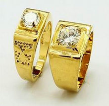 24k Gold Plated Mens Jewelry Sets Yellow Gold Golden Ring Rings YHDS 22 MP