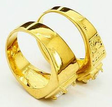 24k Gold Plated Mens Jewelry Sets Yellow Gold Golden Ring Rings YHDS 22 MP