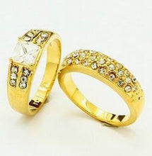 24k Gold Plated Mens Jewelry Sets Yellow Gold Golden Ring Rings YHDS 24 MP