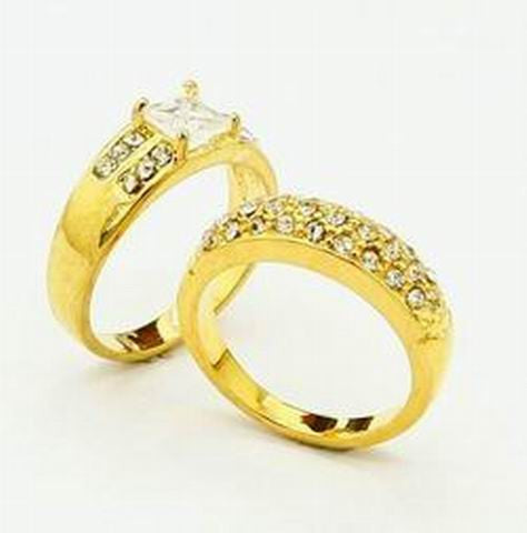 24k Gold Plated Mens Jewelry Sets Yellow Gold Golden Ring Rings YHDS 24 MP