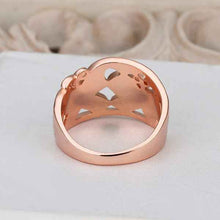 18k gold plated rings for men rose wihte flower anel feminino joias 523 MP