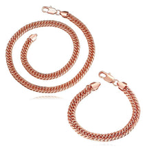 18K Gold Plating jewelry sets sport fishbone chain necklacebracelet bijoux SMTPS421 MP