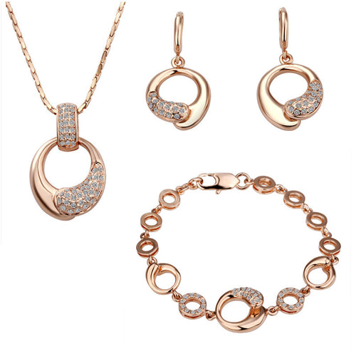 18k gold plated jewelry set jewellery SMTPS127 MP