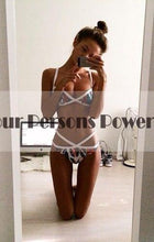 Beach Fahion Young Birls Swimwear Sexy Hollow Out Gold Chain String Halter Bikini Low waist Bikini set MP
