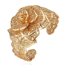 18K GP Gold Plated bracelet big flower pulseiras brinco one direction SKGH 4 MP