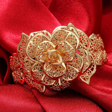 18K GP Gold Plated bracelet big flower pulseiras brinco one direction SKGH 4 MP