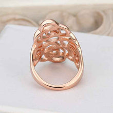 18k gold plated wedding ring pink piercedFingernail anel feminino bone 531 MP